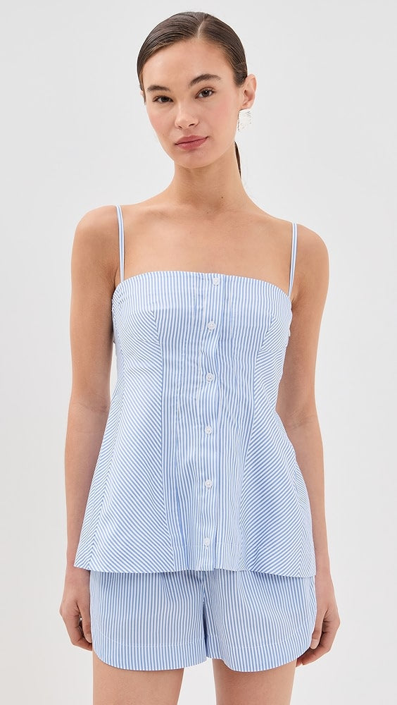 SIM Vivvy Bustier Top | Renata Cropped Shirt | Sarah Shorts | Cotton Set