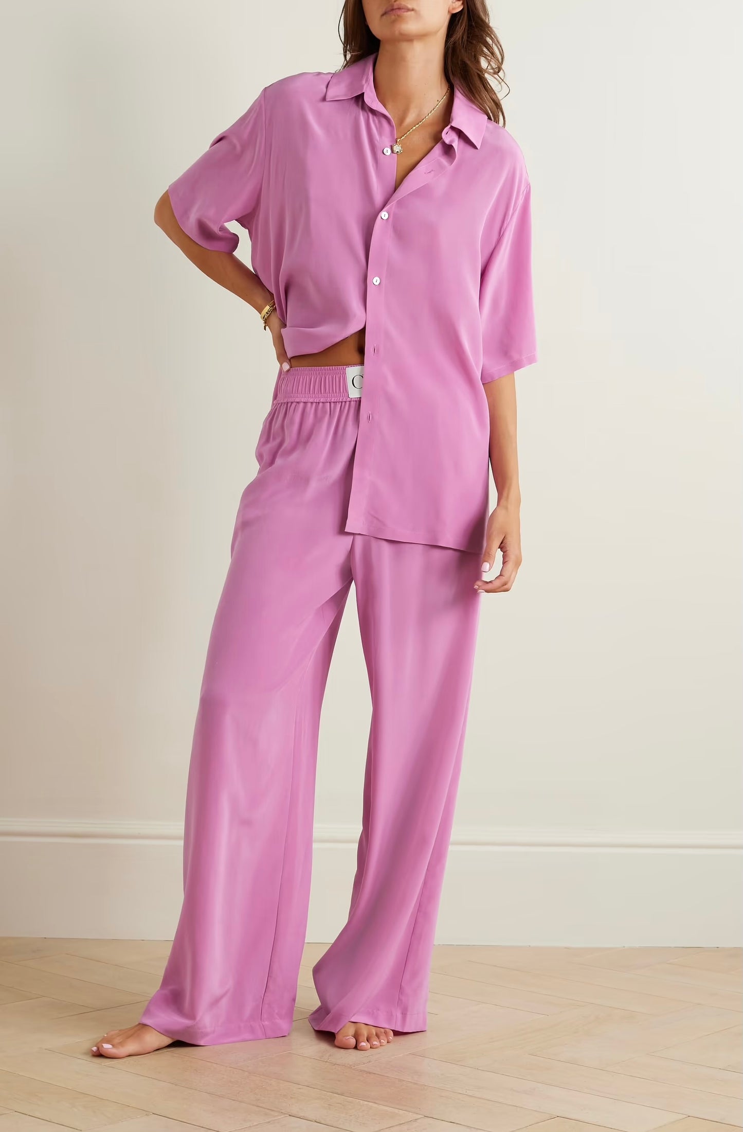 OVH Alabama Silk Crepe De Chine Pyjamas Top & Pants Set