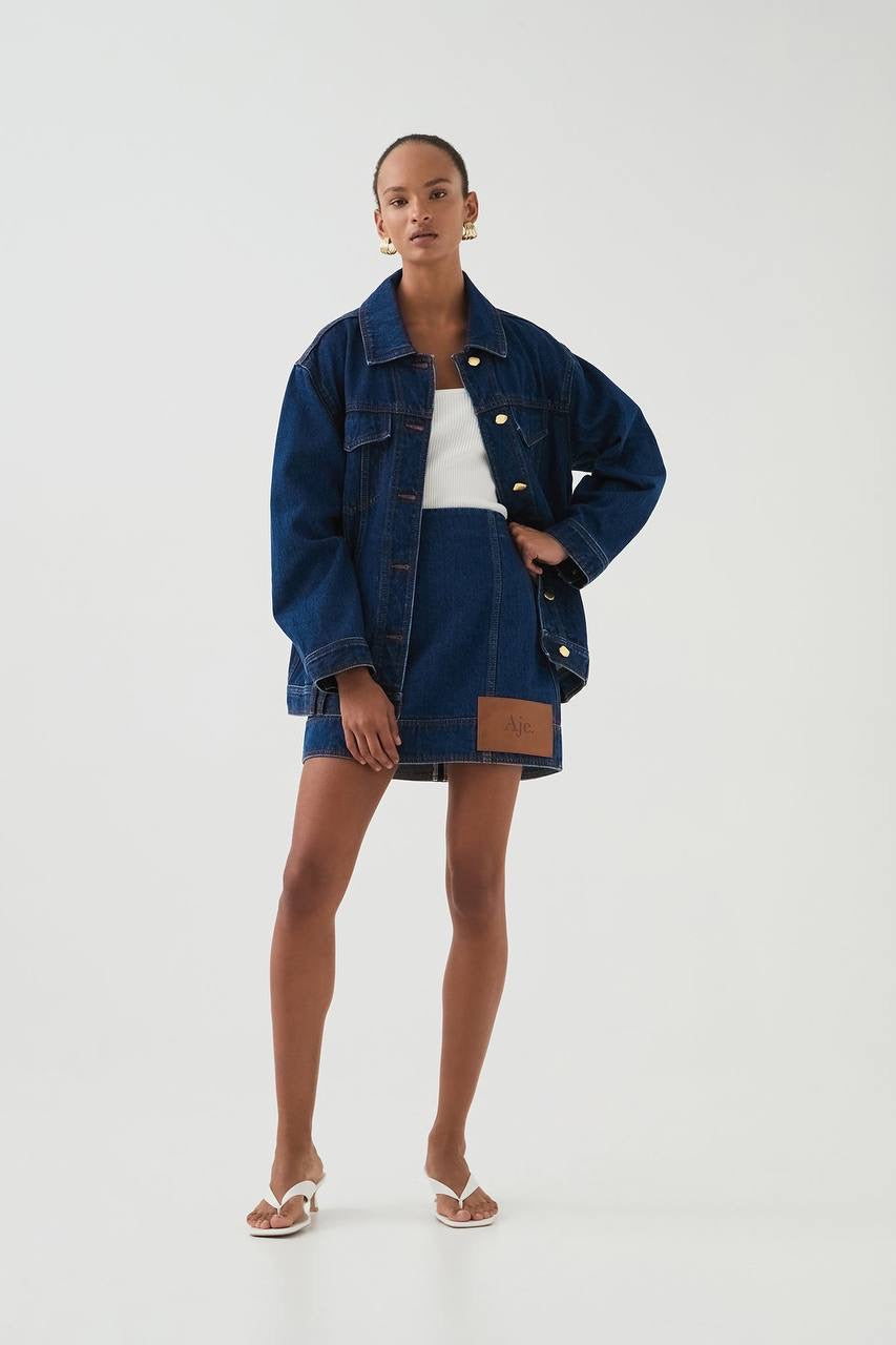 AJ Carmen Denim Mini Skirt