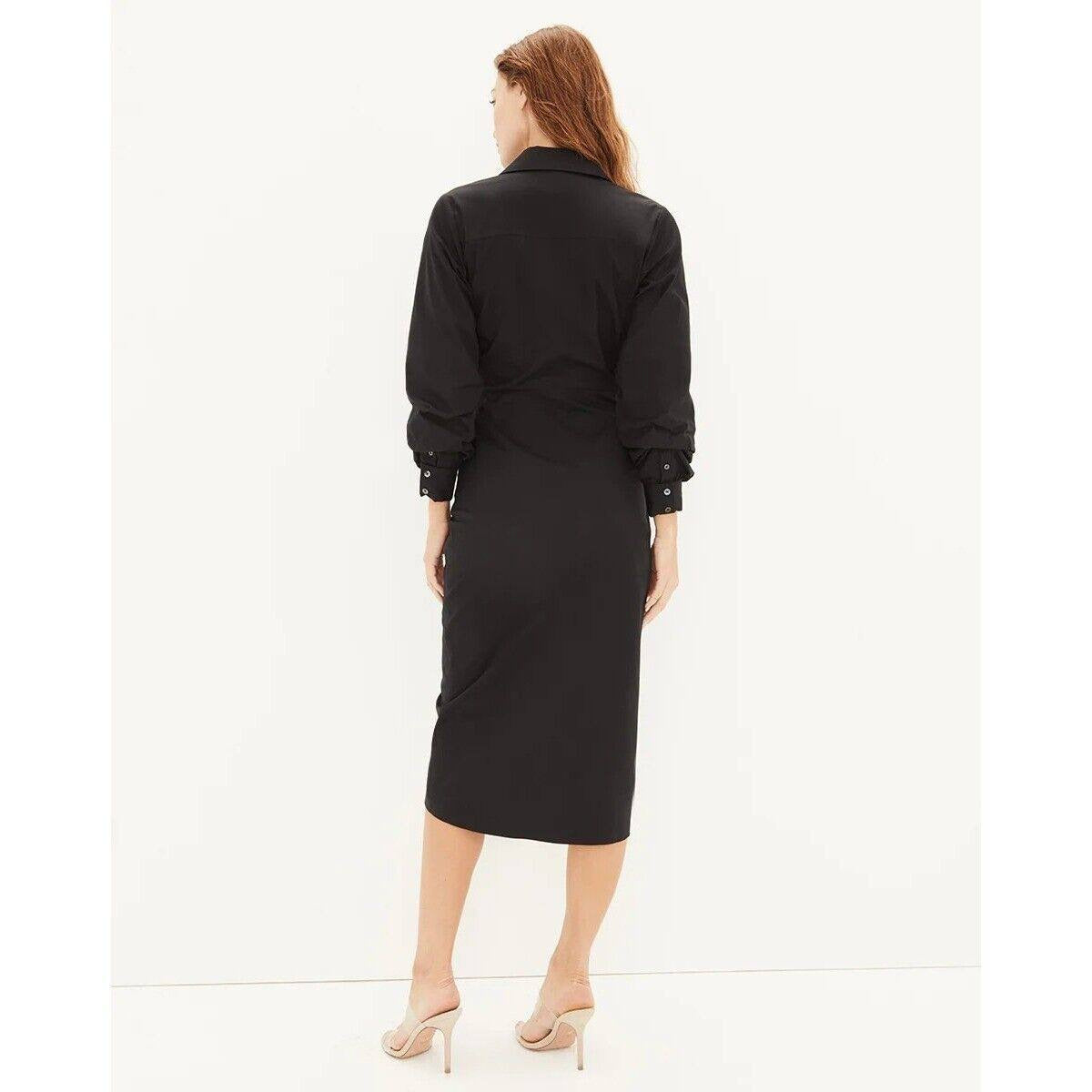 VB Afton Sheath Cotton-Blend Wrap Midi Dress