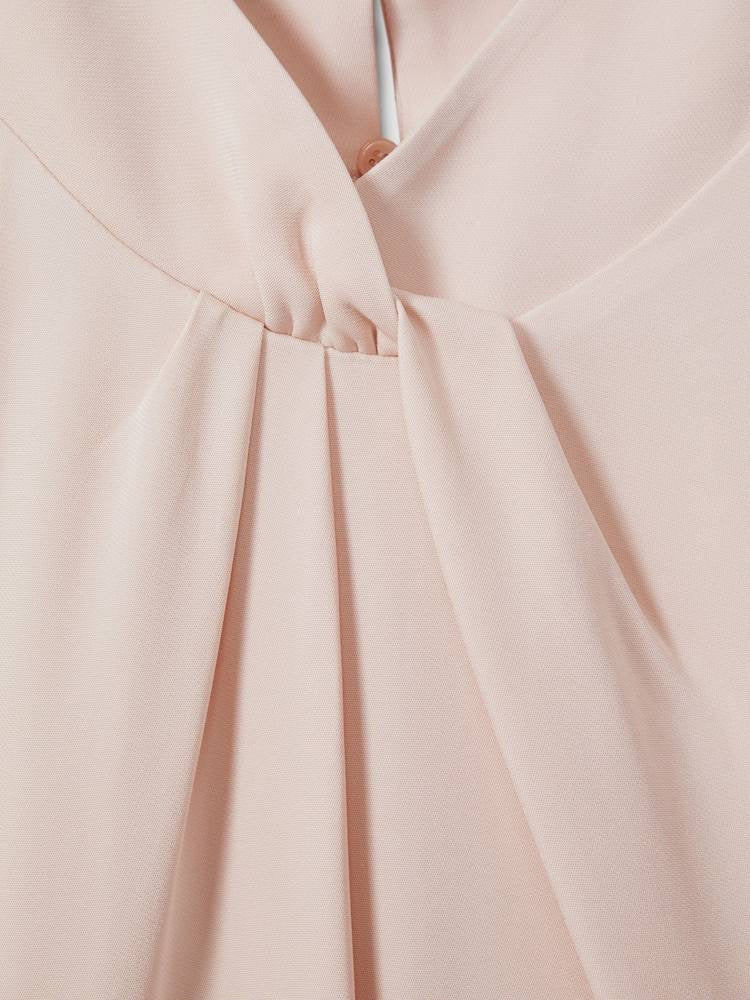 RS Andressa Twist-Neck Viscose-blend Cut Out Midi Dress