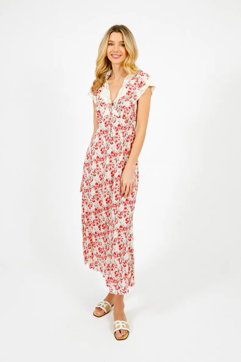 RX Amari Viscose Satin Midi Dress