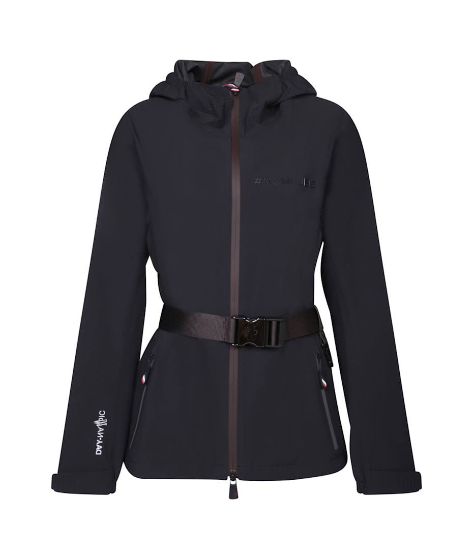 MC Black Fex Hooded Water-Resistant Jacket