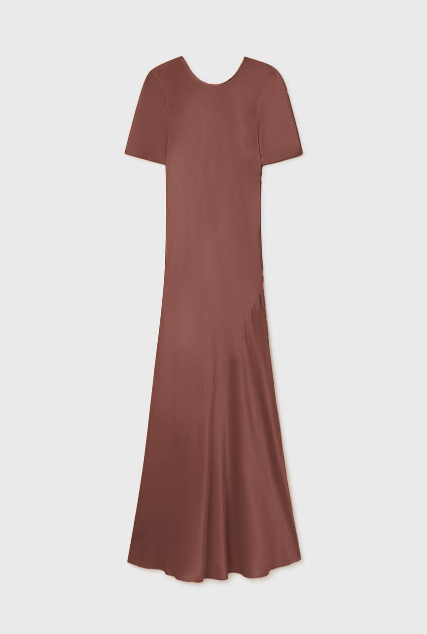 (PART 5/5) SL Short Sleeve Silk Bias Midi Maxi Dress