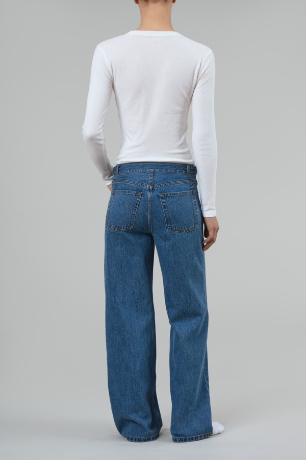 SH Buckle Cotton Jeans