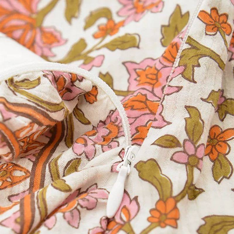 VB Mikhail Floral Cotton Wrap Mini Dress
