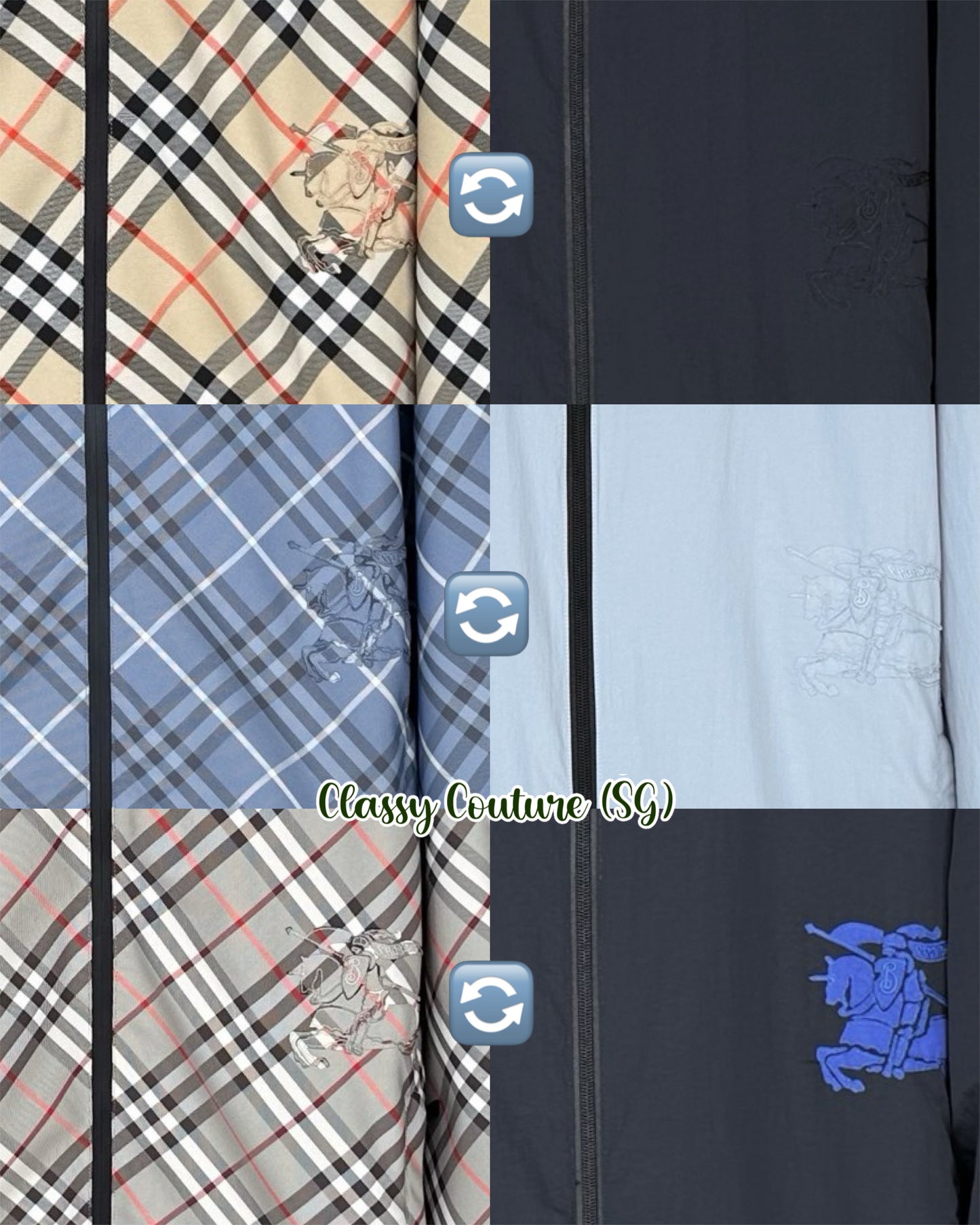 BBR Men's Reversible Check Hooded Jacket