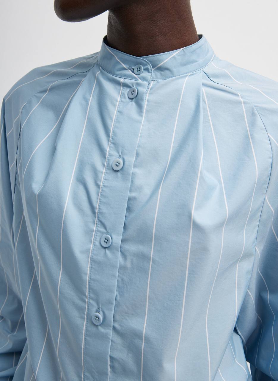 TB Striped Tech Raglan Tucked Poplin Shirt | Bubble Shorts | Set