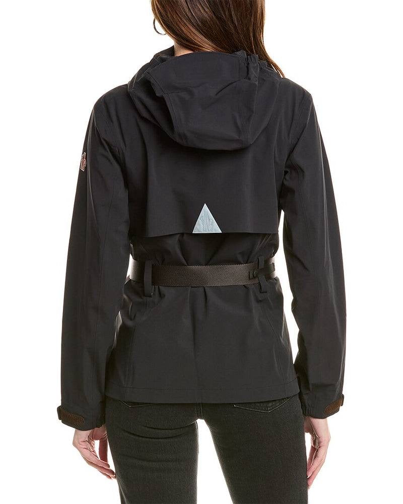 MC Black Fex Hooded Water-Resistant Jacket