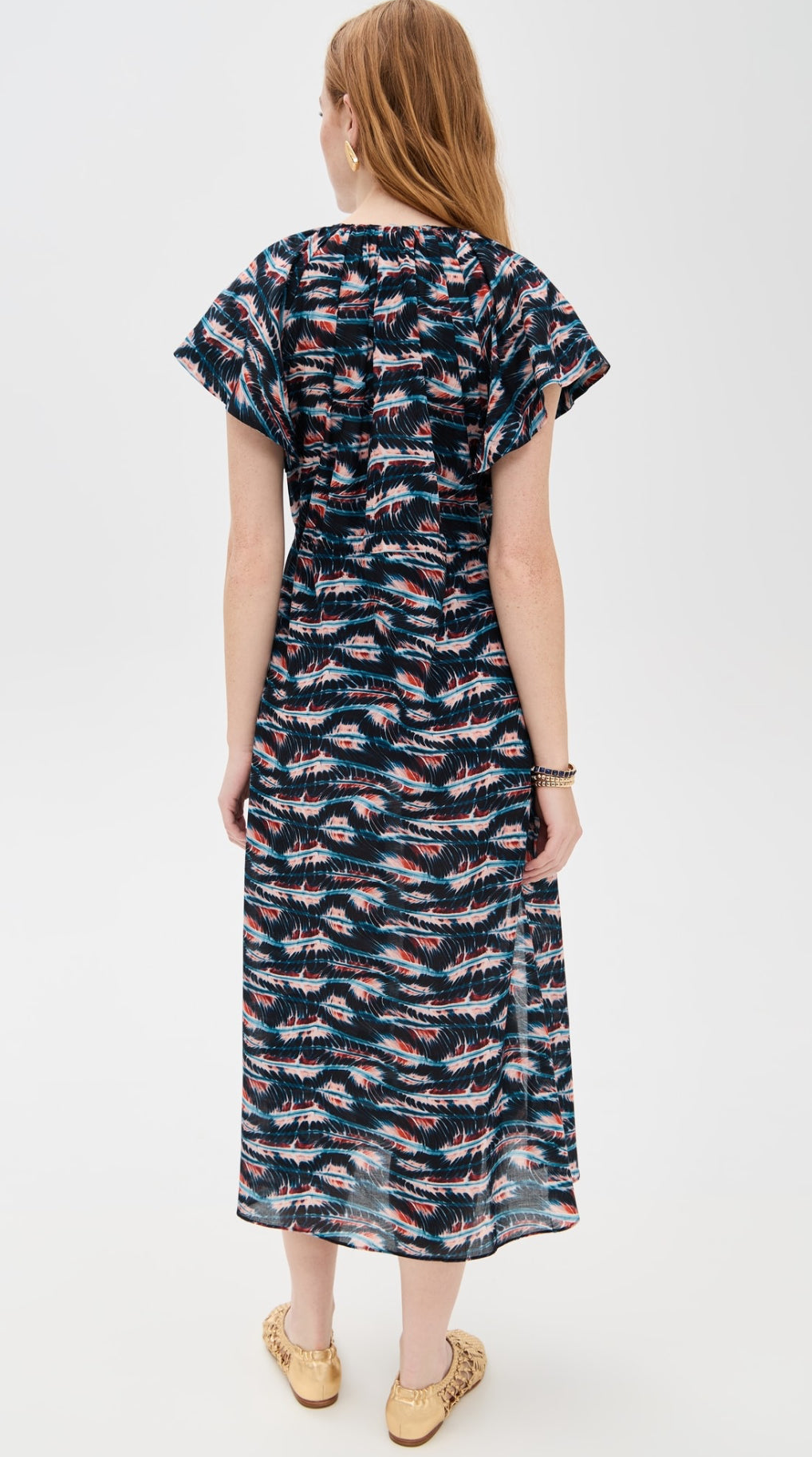 UJ Mikaela Cotton-Viscose Coverup Midi Dress