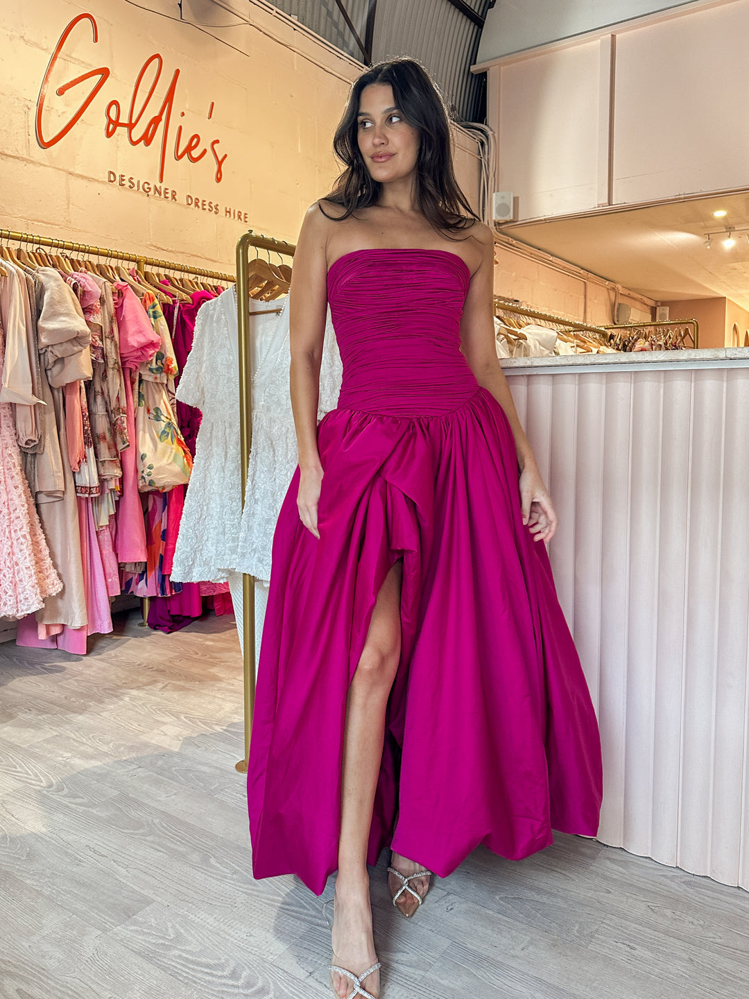 5 Colors! AJ Violette Bubble Hem Maxi Dress