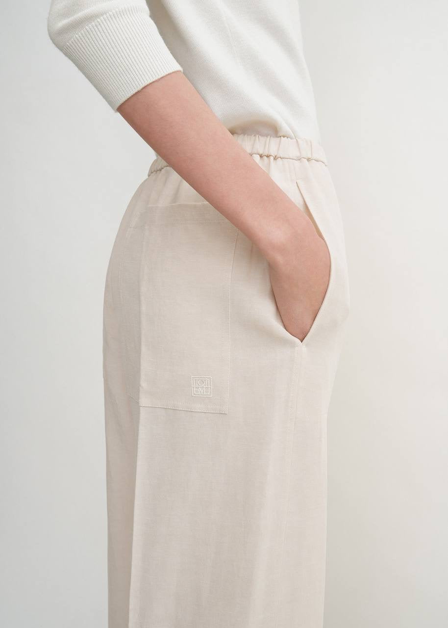 Tot Fluid Long Sleeve Shirt | Tank Top | Drawstring Trousers | Lyocell-Linen Set