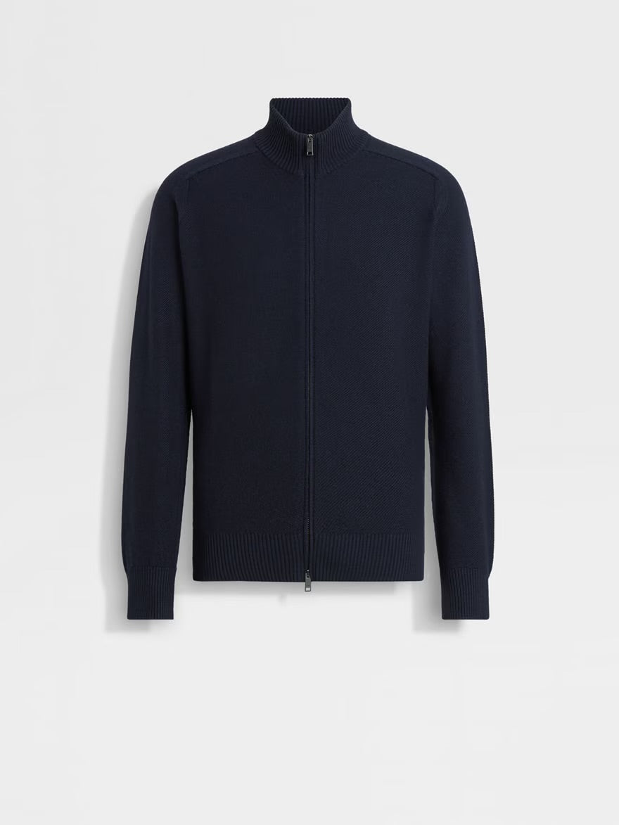 ZN Men’s Cashseta Cashmere-Silk Full Zip Cardigan