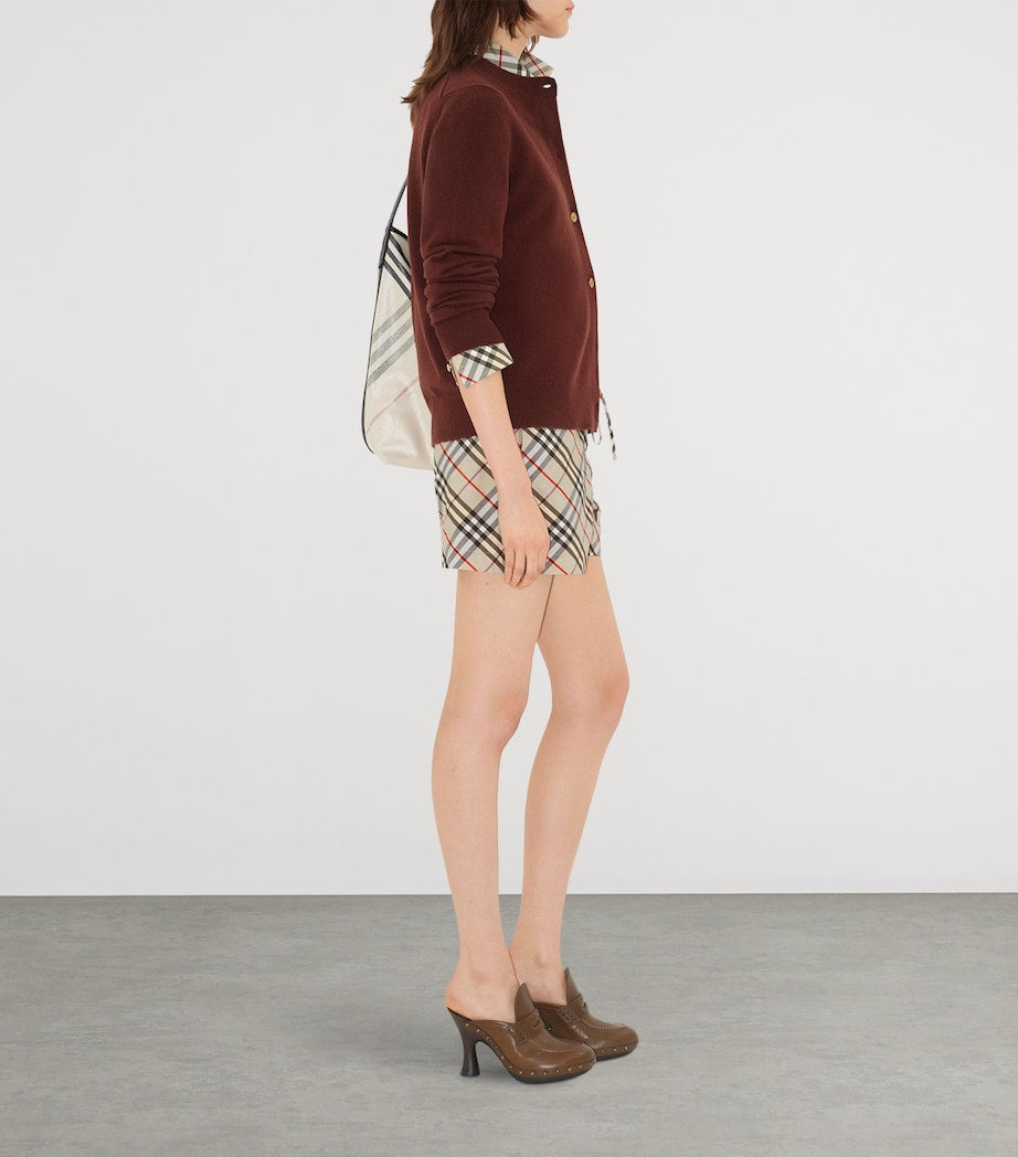 BBR EKD Logo Embroidered Buttoned Cashmere-Blend Cardigan