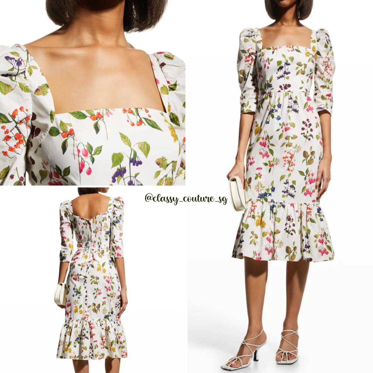 SALE! CC Busy Midi Dress | Botanical Allover