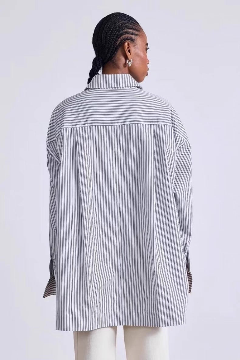 AA Aldea Oversized Cotton Button Down Shirt