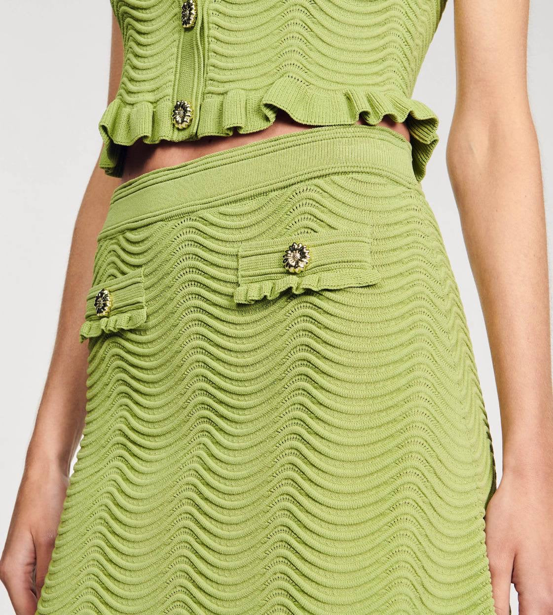 SD Lina Sleeveless Knit Top | Alina Short Knitted Skirt | Set