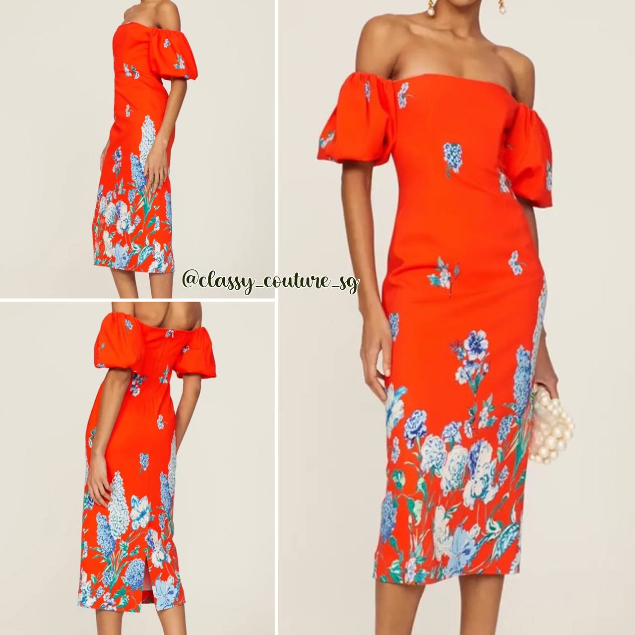 CC Karene Stretch-Crepe Midi Dress