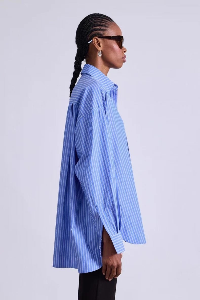 AA Aldea Oversized Cotton Button Down Shirt