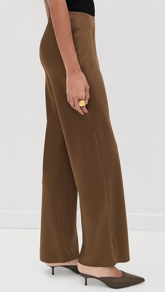 5 Colors! Ref Gale Satin Mid Rise Bias Pant