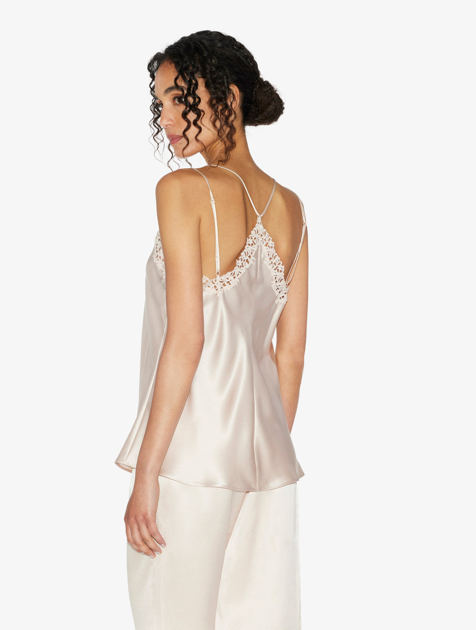 LP Silk Camisole | Sleep Shorts with macrame frastaglio | Lounge Set