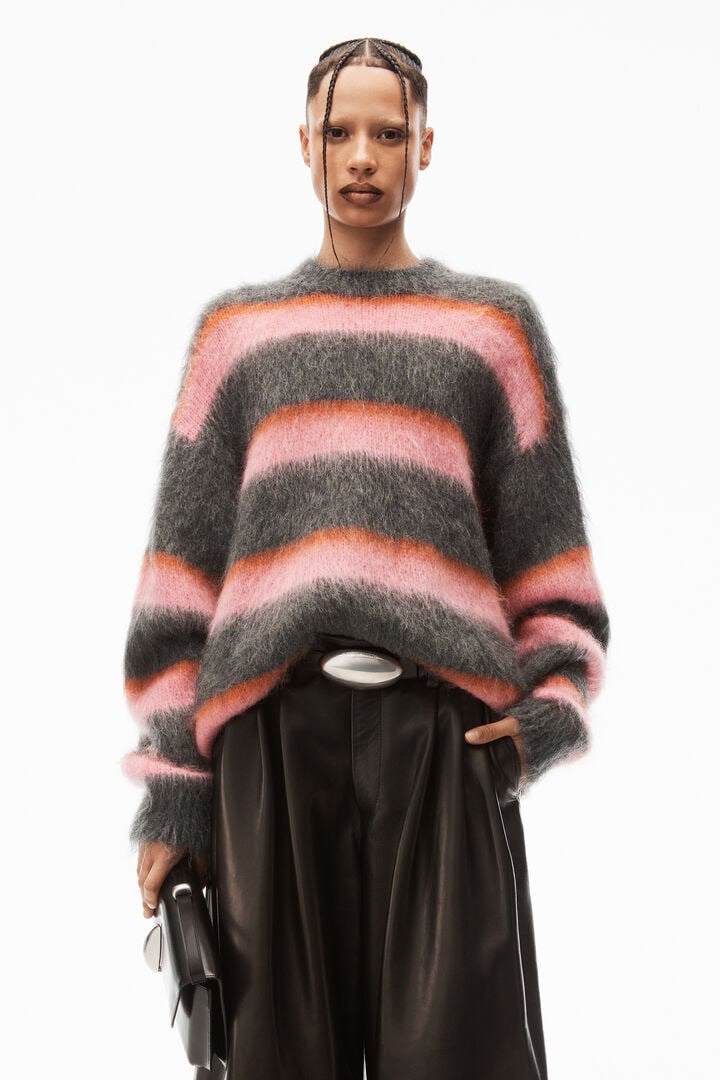 Unisex! AW Oversized Crewneck in Brushed Mohair