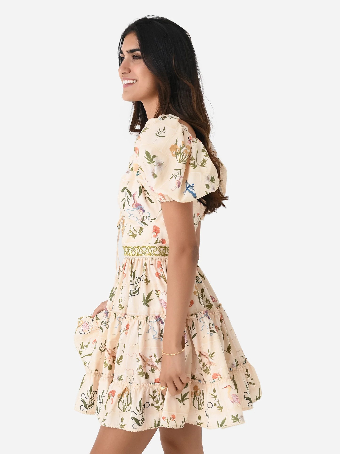 AB Manzanilla Paraiso Cotton Mini Dress