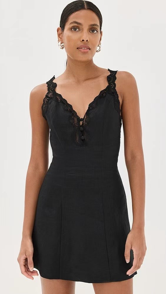 Back! Ref Kaya Linen Mini Dress