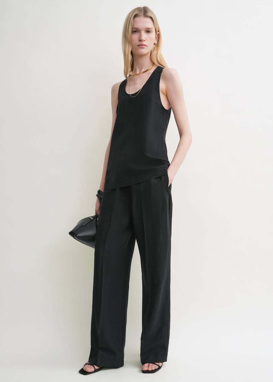 Tot Fluid Long Sleeve Shirt | Tank Top | Drawstring Trousers | Lyocell-Linen Set