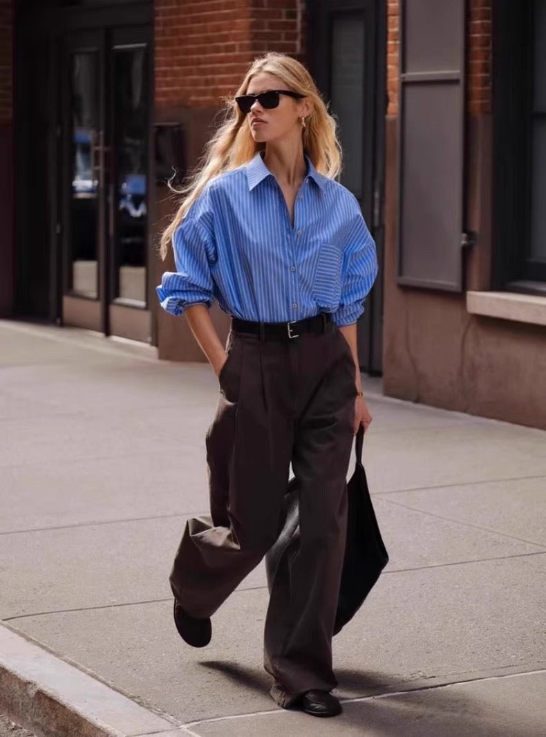 AA Aldea Oversized Cotton Button Down Shirt