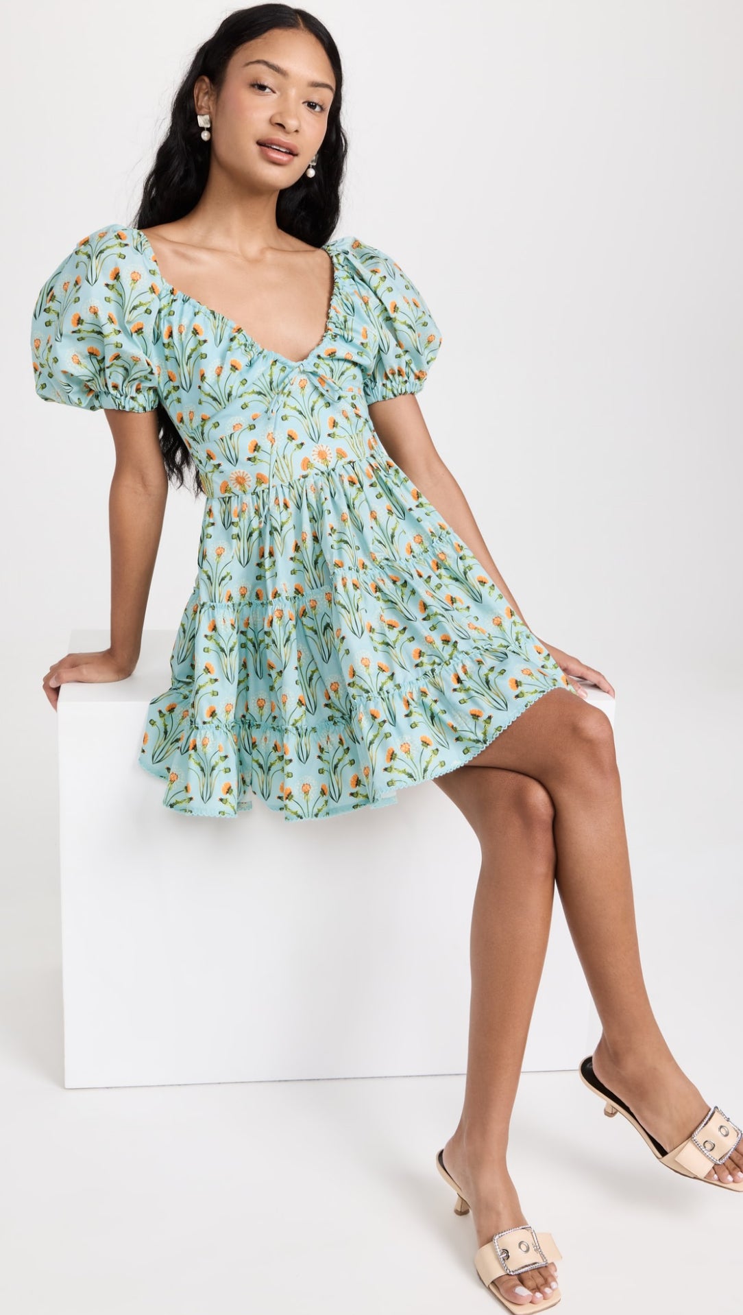 AB Manzanilla Diente De Leon Amanecer Cotton Mini Dress