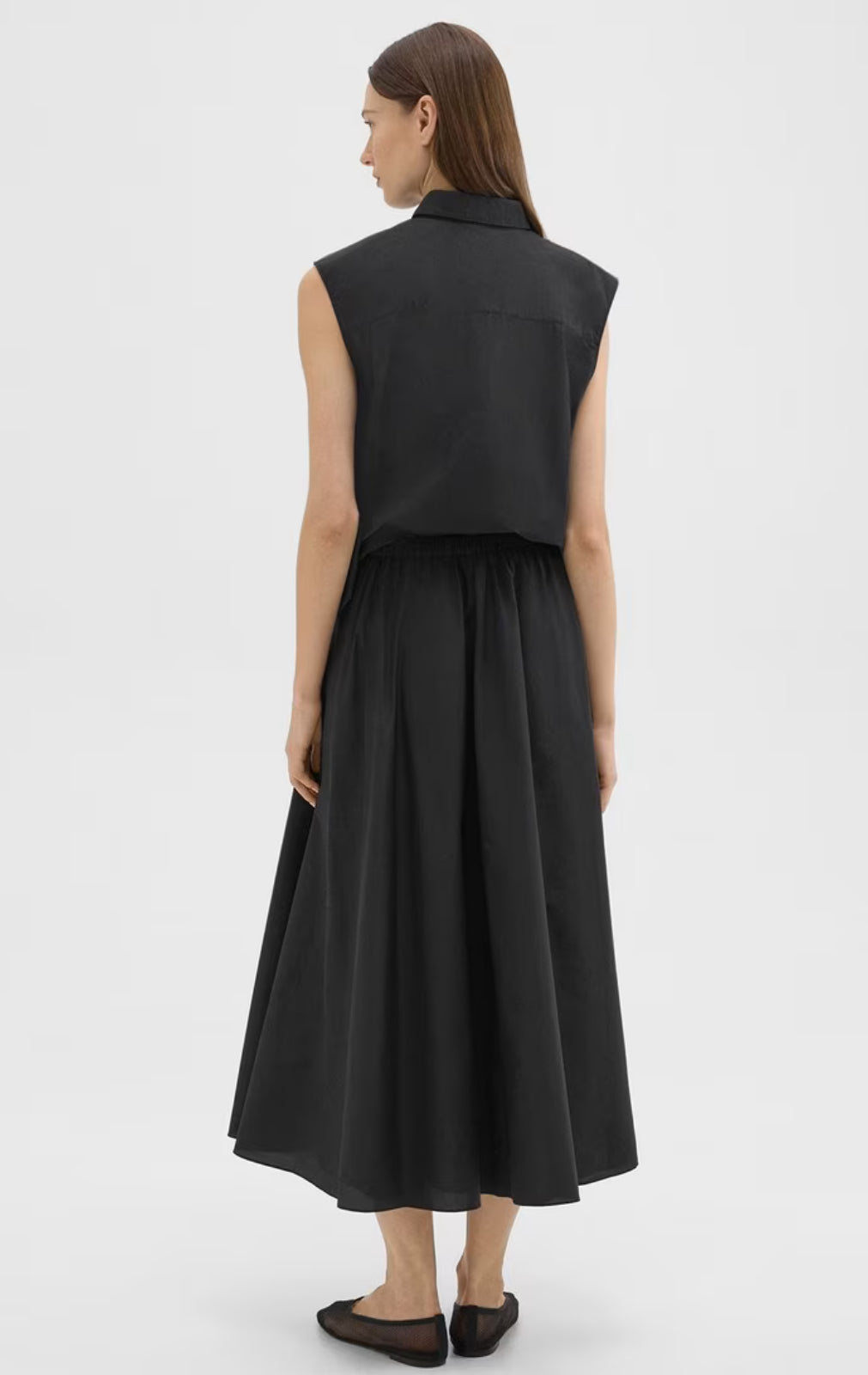 TH Midi Circle Skirt in Cotton-Blend