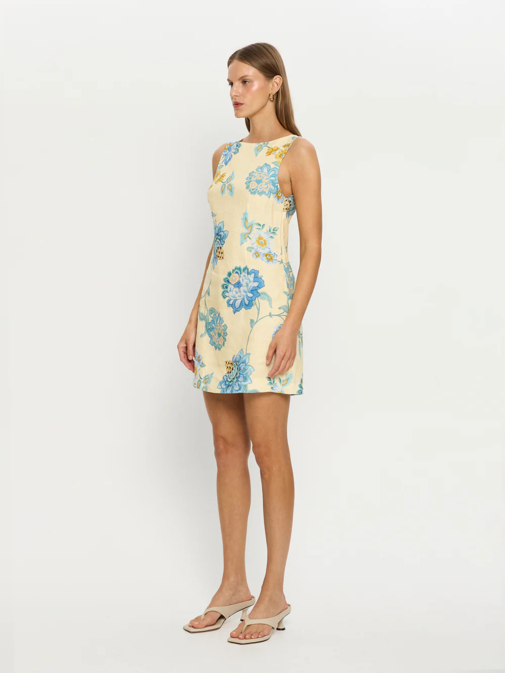 KV Giselle Linen Shift Mini Dress