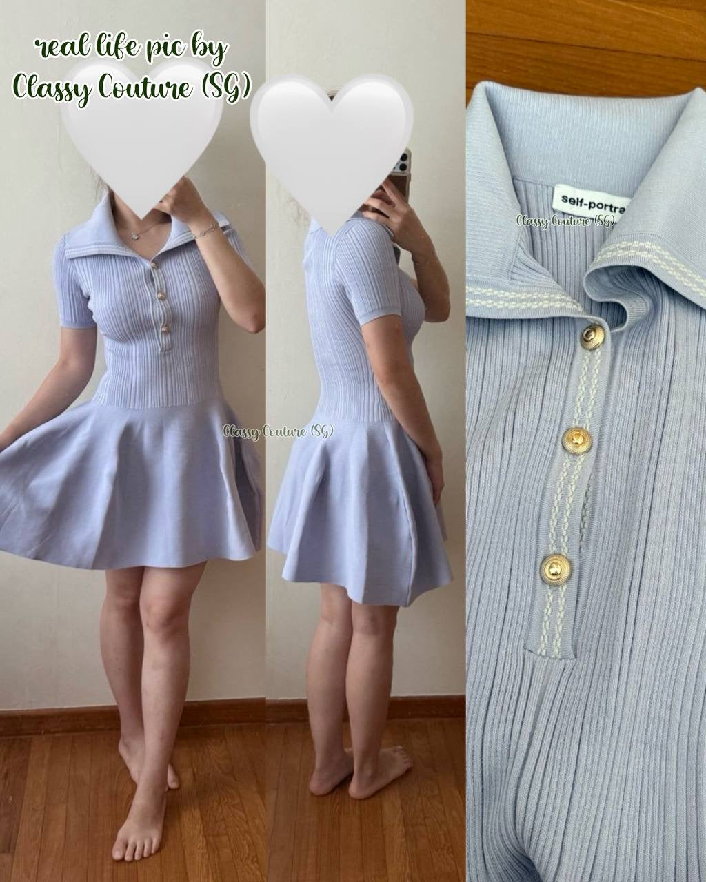 SP Lilac Ribbed Knit Mini Dress