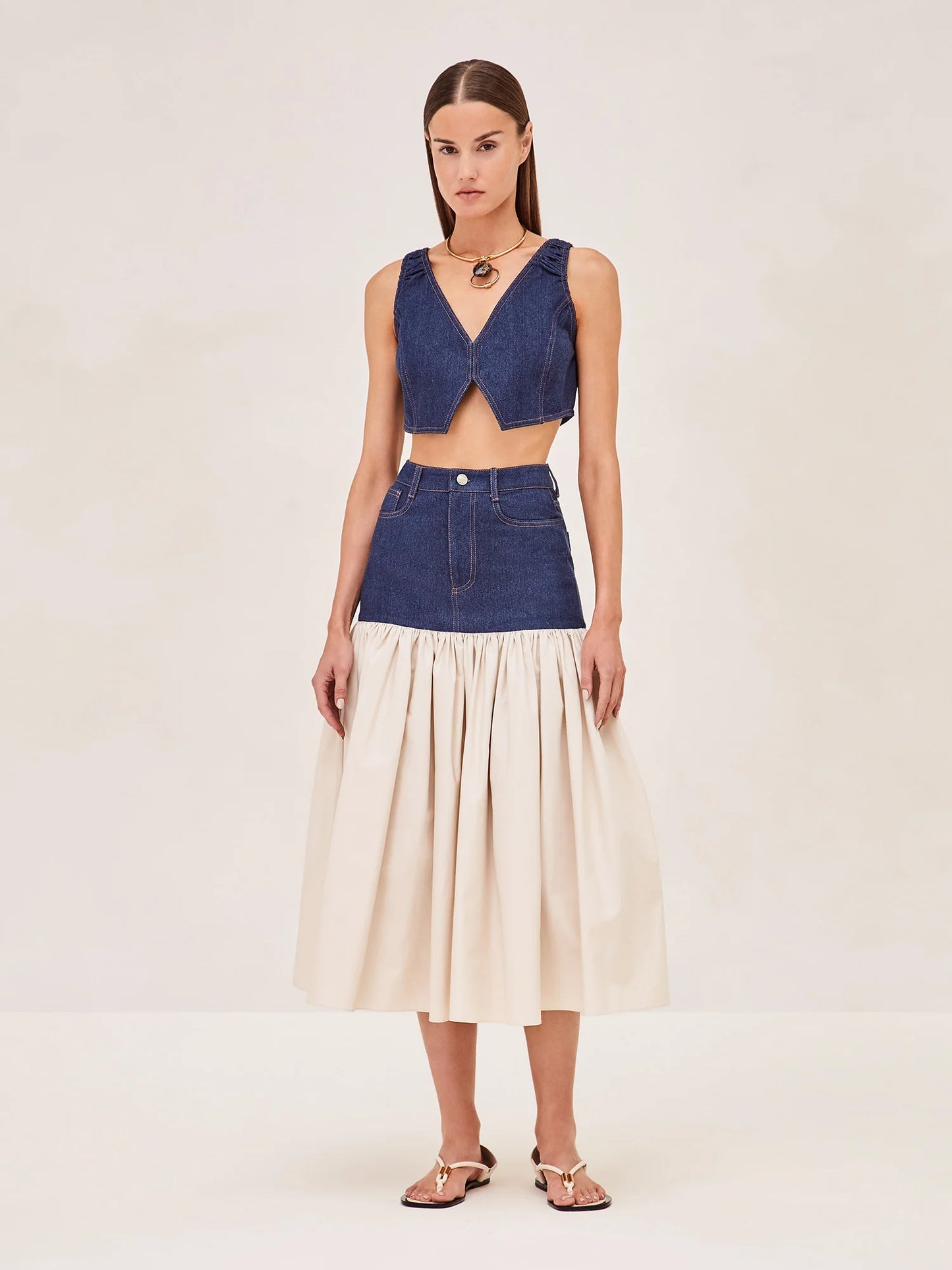 ALX Irie Vest Top | Tomma Midi Skirt | Set