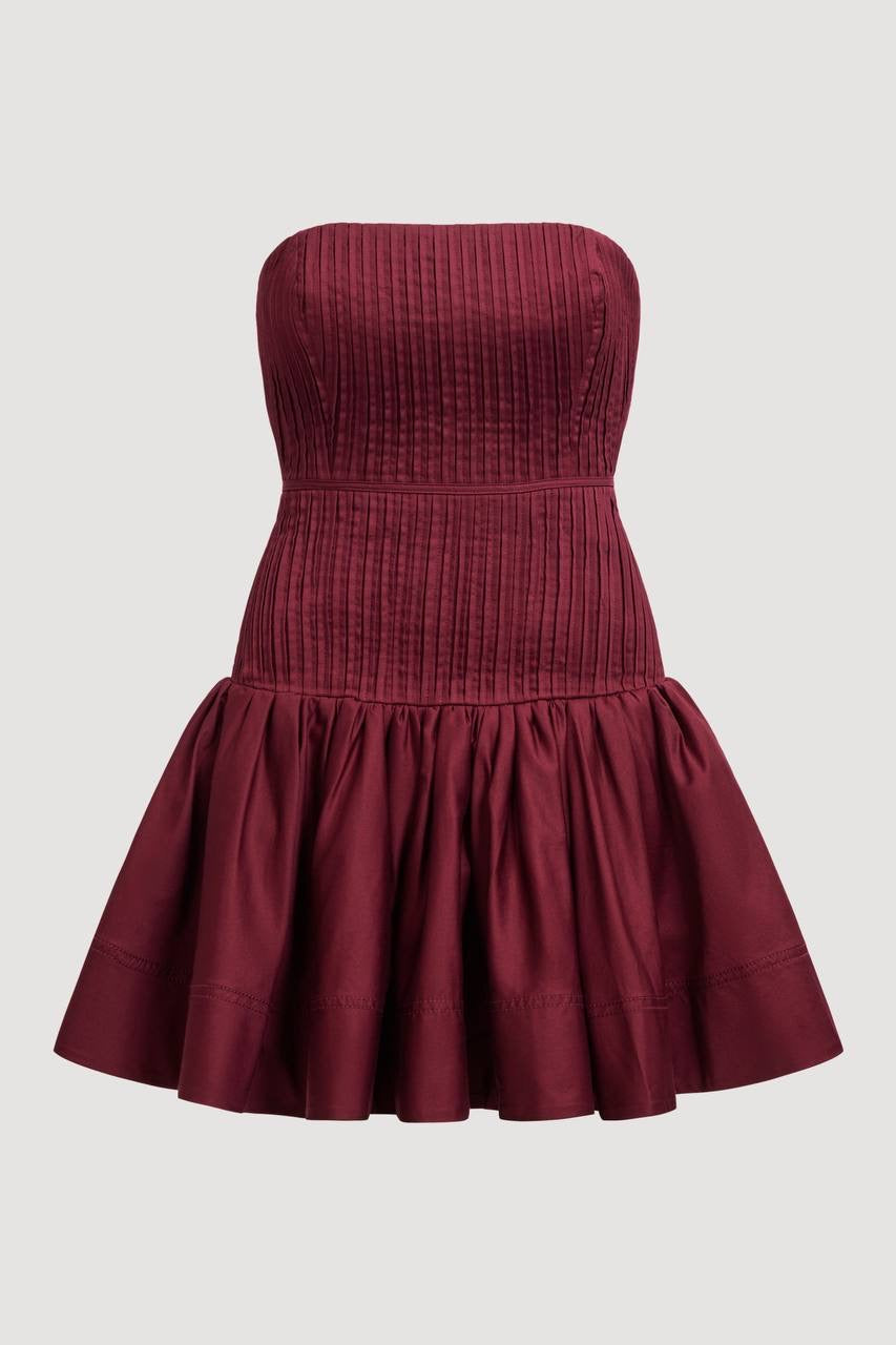 4 Colors! AJ Vacation Strapless Cotton Mini Dress