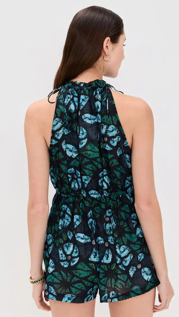 UJ Maja Coverup One Piece Cotton-Viscose Playsuit in Urchin