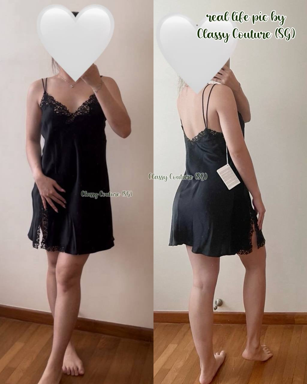 LP Silk Slip with Macramé Lounge Mini Dress