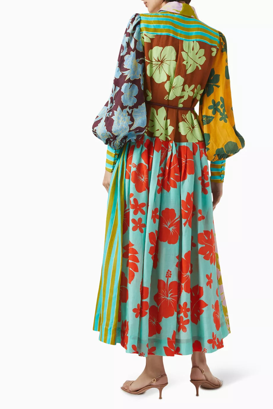 ALM Poppy Spliced Midi Dress Shirtdress