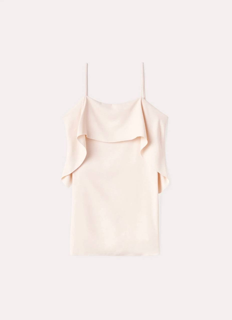 SALE! Tot Draped Viscose Cami Blush Top