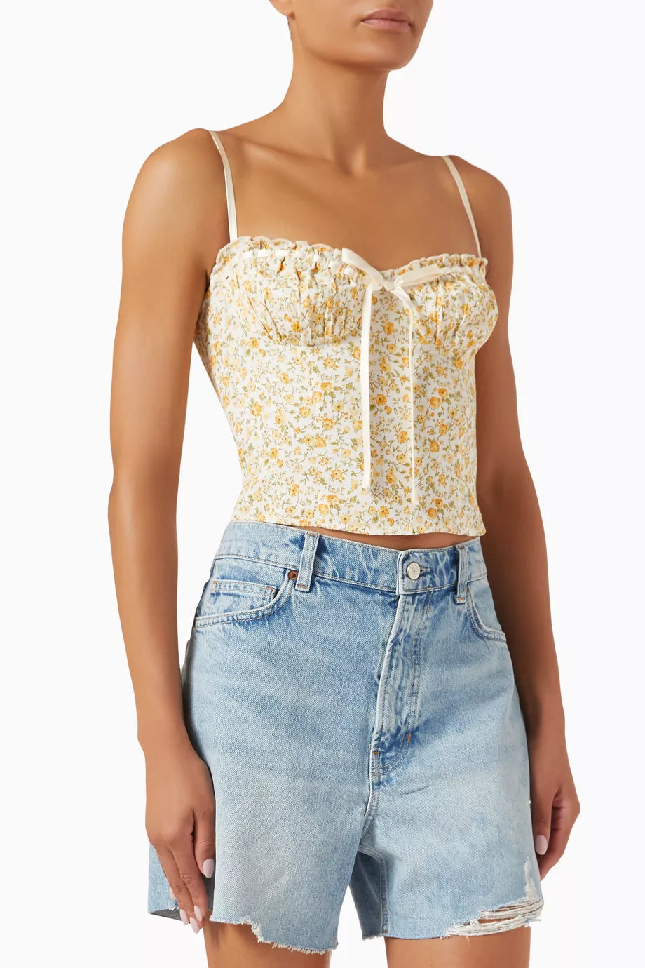 Ref Andrea Viscose Cami Top in Lima Yellow