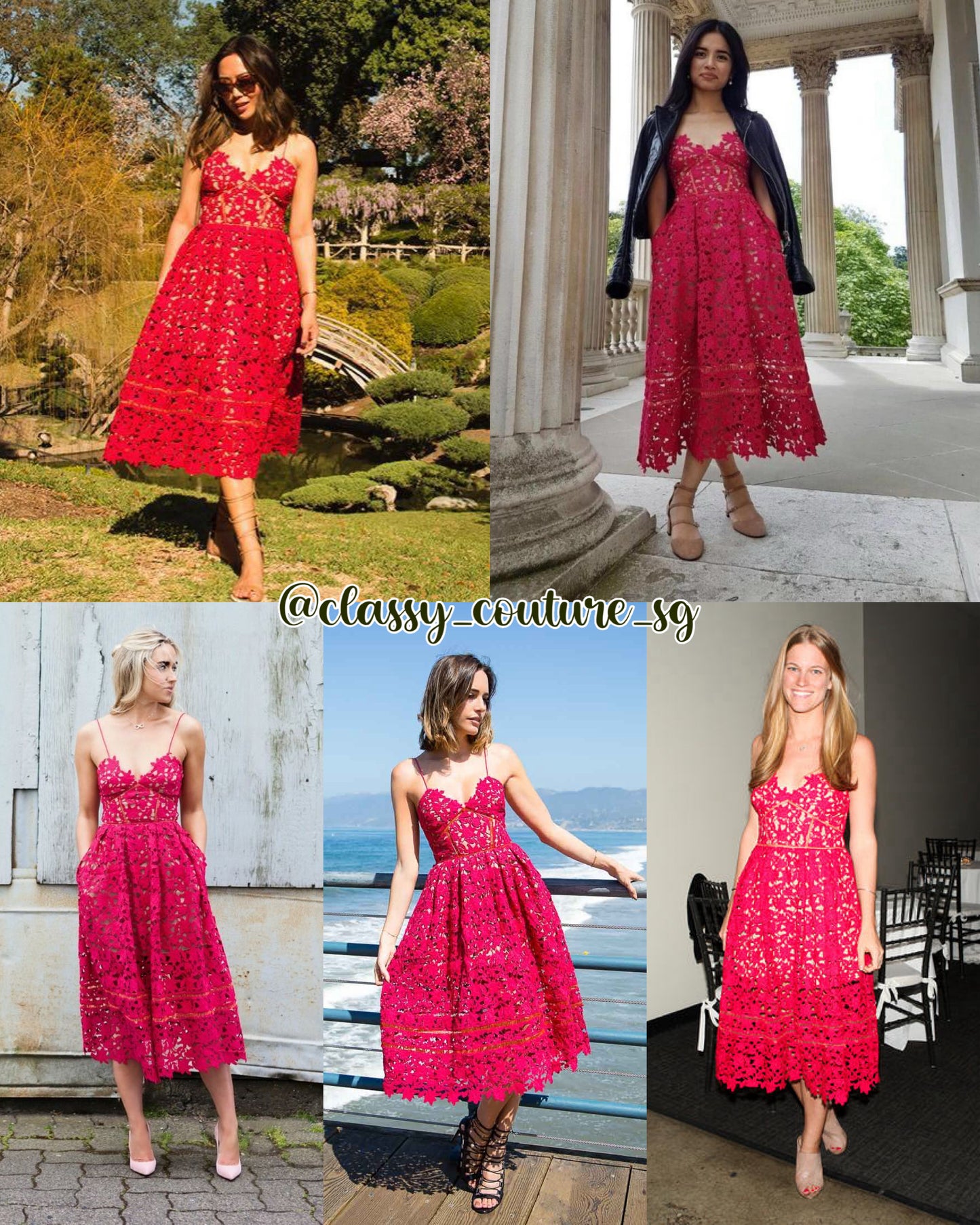 10 COLOURS! SP Azaelea Lace Midi Dress