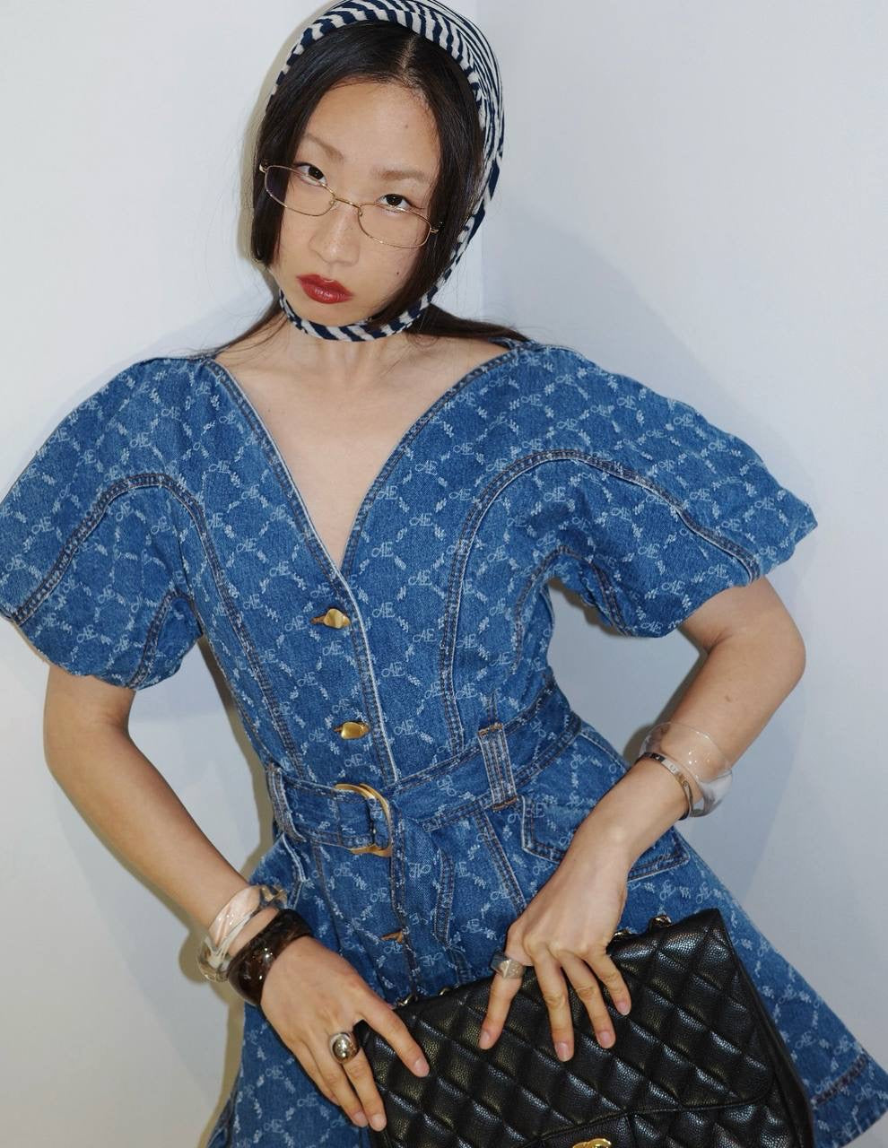 AJ Harper Denim Mini Dress