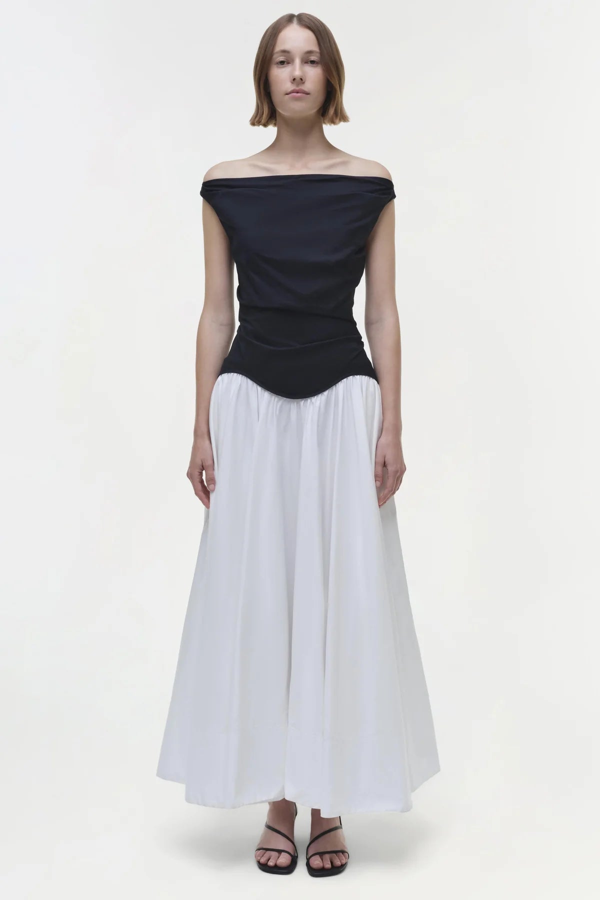 Restock! JS Cersei Off Shoulder Cotton-Blend Midi Maxi Dress