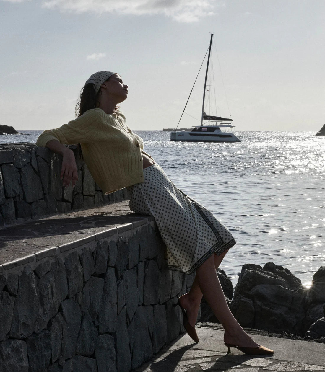 DN Delia Silk Viscose Midi Skirt