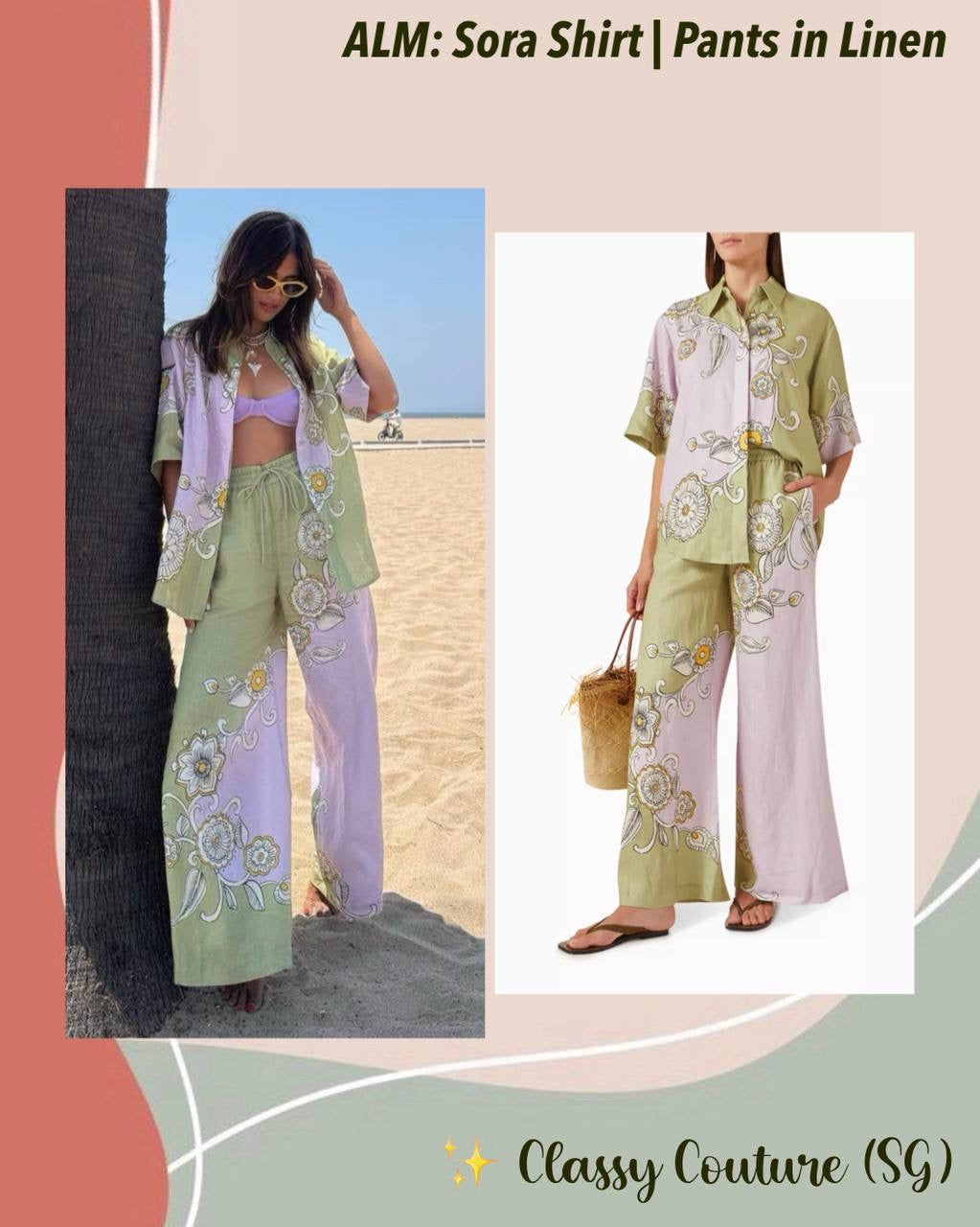 ALM Sora Linen Shirt | Pants | Set