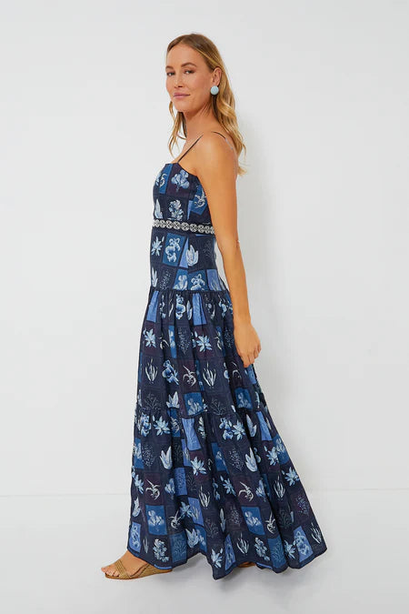 AB Algae Lima Linen Maxi Dress