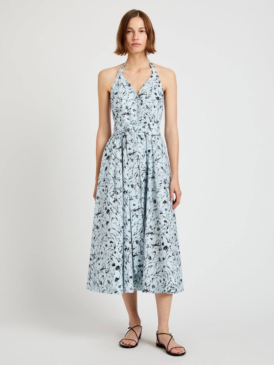 PS Ellison Halter Cotton Midi Dress