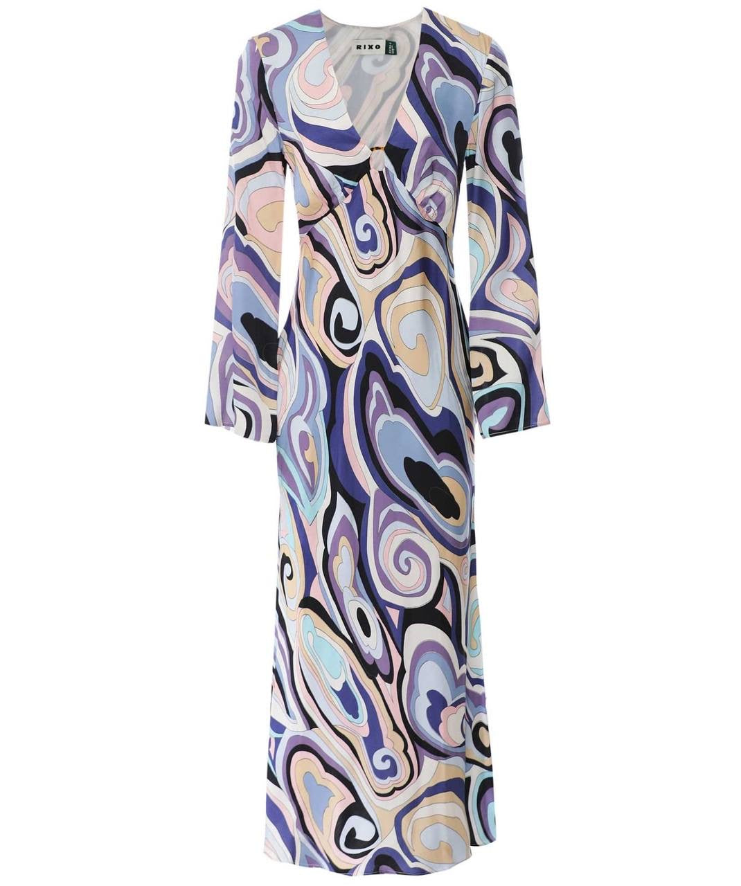 RX Terri Satin Viscose Midi Dress