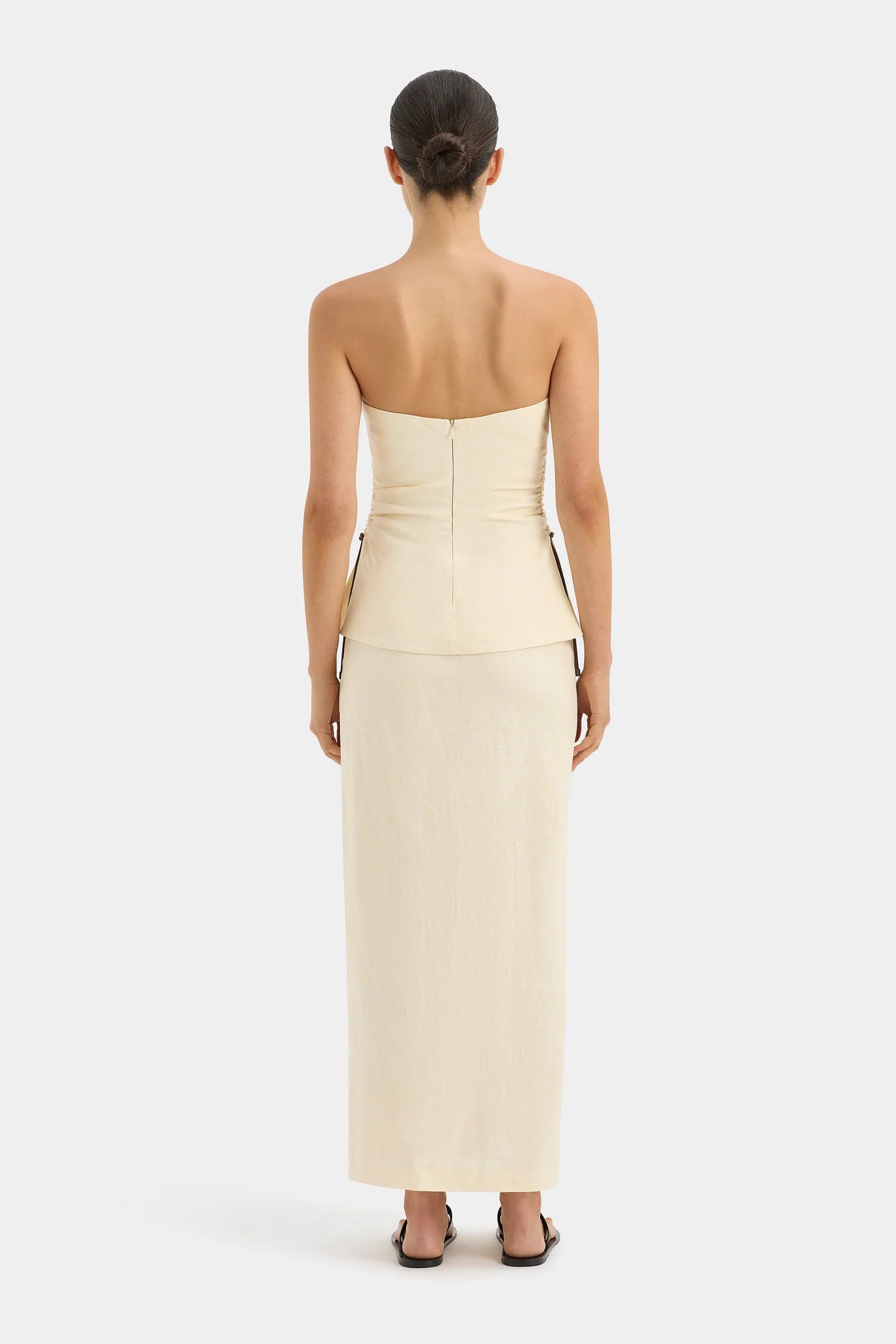STL Josefina Linen Bodice Top | Corded Midi Skirt | Set